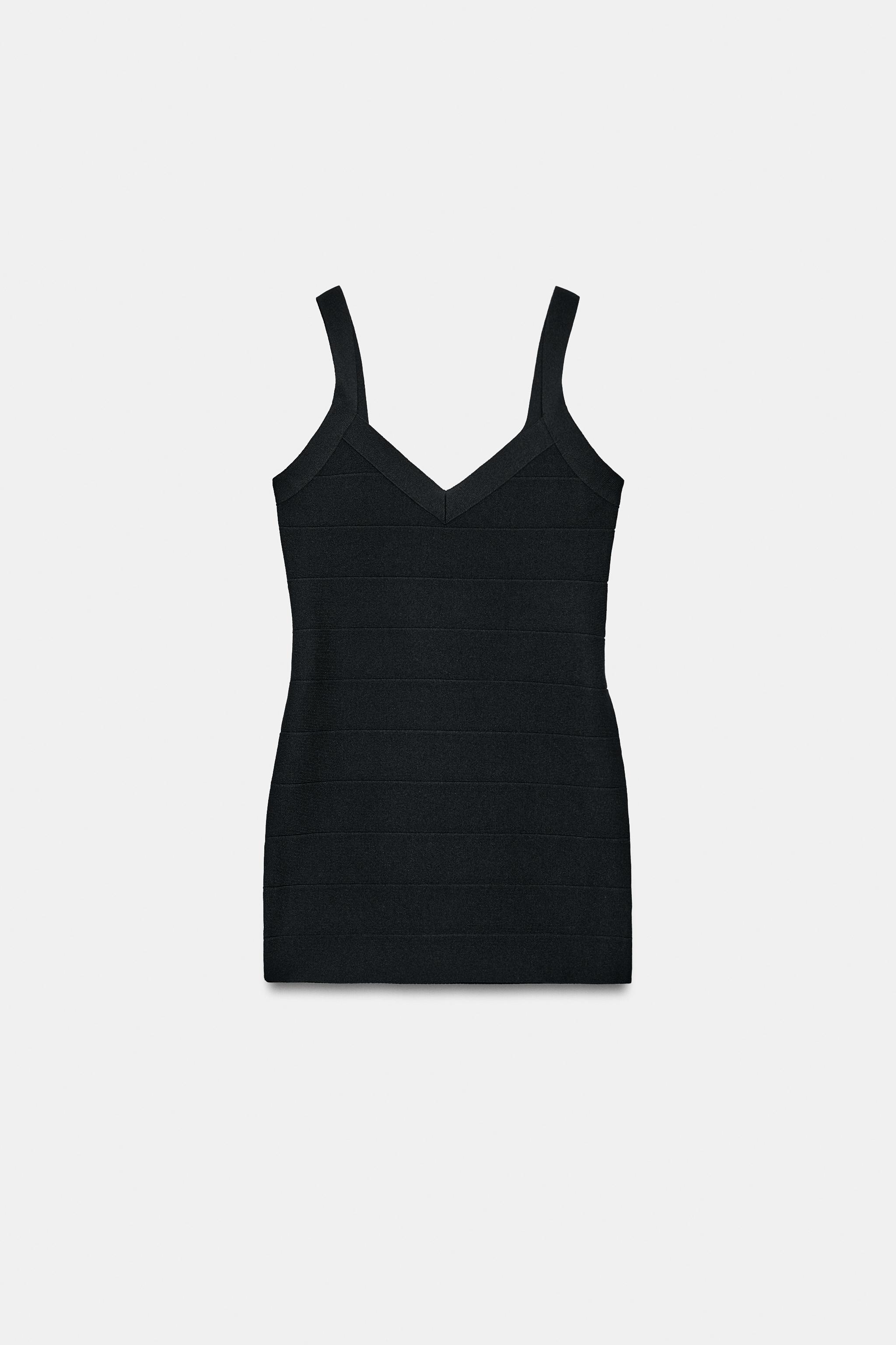 ROBE COURTE STRETCH À BANDES